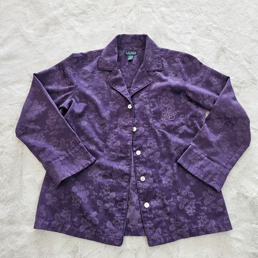 Lauren Ralph Lauren Purple Floral Jacket